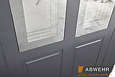 Двері вуличні, модель 552 COUNTRY NEOGLASS RAL 7021/Vinorit Біла ТЕРМОРОЗРИВ, фото 6