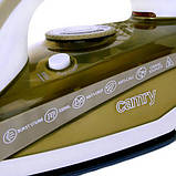 Праска Camry CR 5018 (3000 Вт, керамічна підошва, паровий удар, автовимкнення, вертикальне прасування), фото 8