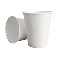 Стакан картонний, 110 мл, білий, 50 шт