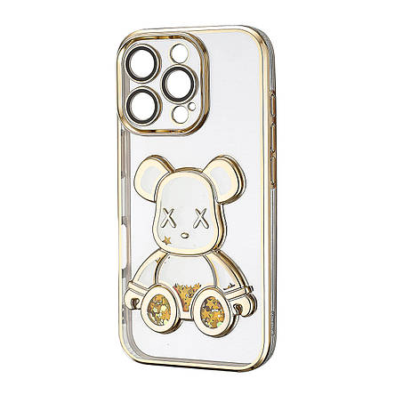 Чохол Shining Bear Case Protected Camera iPhone 16 Pro Gold, фото 1