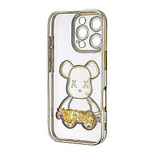 Чохол Shining Bear Case Protected Camera iPhone 16 Pro Gold, фото 3
