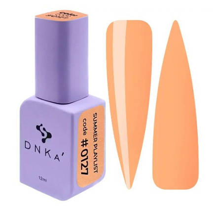 Гель-лак DNKa Polish Gel 0127 Summer Playlist світлий помаранчевий 12 мл, фото 1