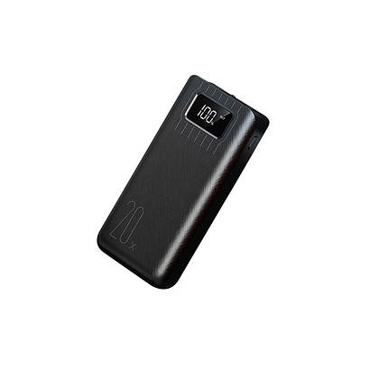 Універсальна мобільна батарея Toptec 20000mAh DC 5V/2A black, фото 1