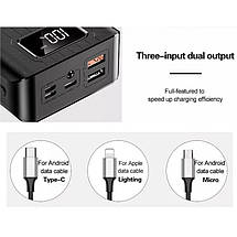 Універсальна мобільна батарея Toptec 20000mAh DC 5V/2A black, фото 4