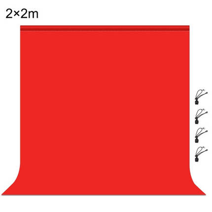 Фон студійний тканинний Puluz PU5207R red Chroma Key 2х2м, фото 1