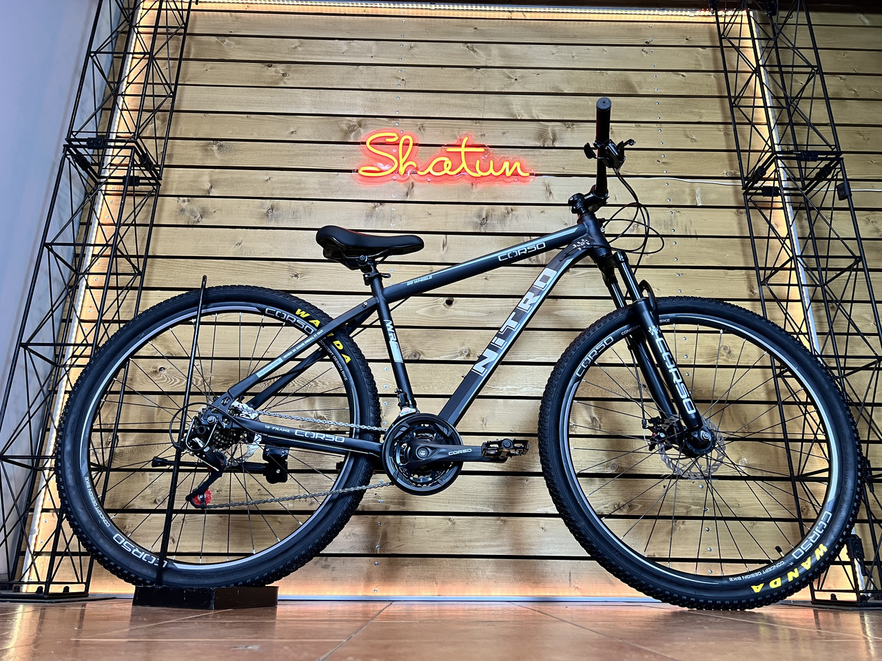 Велосипед гірський спортивний 29 Corso Nitro NT-29605 чорний на зріст 172-180 см