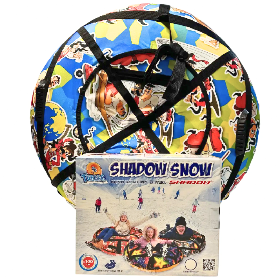 Тюбінг для катання 100 см "Козаки" (Оксфорд, ПВХ) ватрушка надувна, фото 1