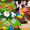Дитяча ялинка + 25 іграшок з фетру (100х59 см) Christmas Free / Безпечна новорічна ялинка для дітей, фото 7