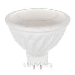 LED лампа MR16 (GU5,3) 5W(420Lm) 4000K LR-12 220V  Electrum  керам. корп.