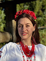 Віночок для національного костюму "Маки-калина"