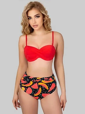 Купальник раздельный Z.Five 55377 Диля красный(В НАЛИЧИИ ТОЛЬКО 42 44 46 48 50 УКР р-ры), фото 2