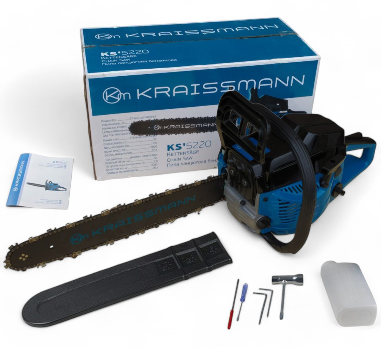 Бензопила KRAISSMANN KS'5220 (2000W, шина 450 мм, НІМЕЧЧИНА)