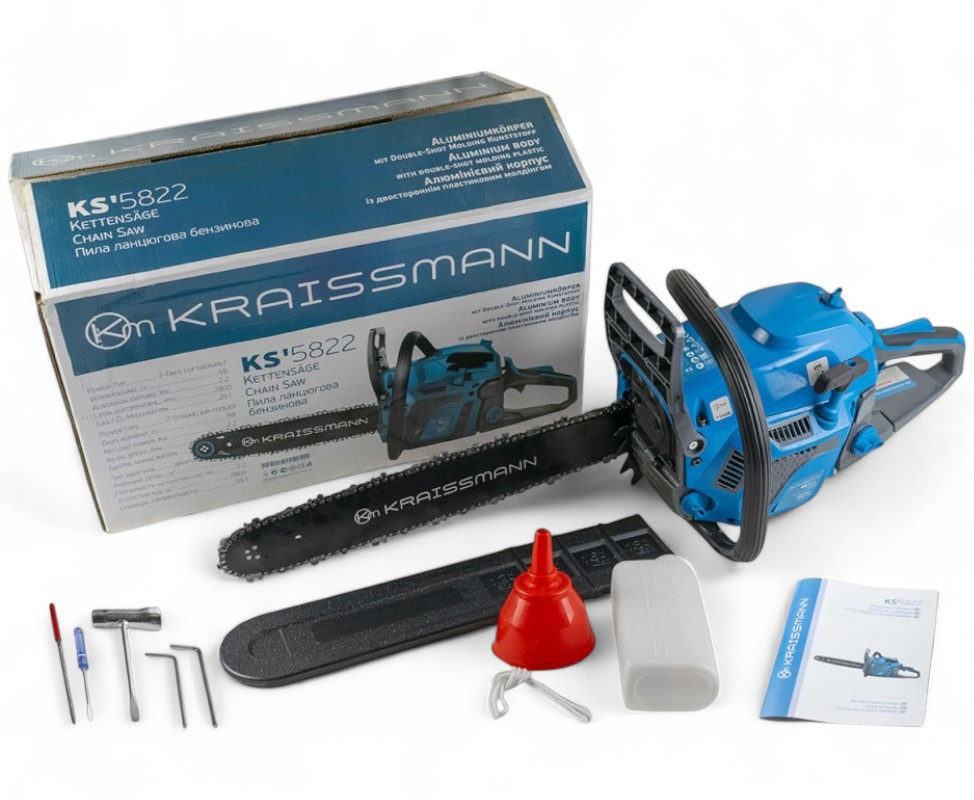 Бензопила KRAISSMANN KS'5822 (2200W, шина 450 мм, НІМЕЧЧИНА)