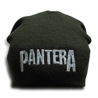 Шапка біні з вишивкою PANTERA CFH Оливковий, фото 2