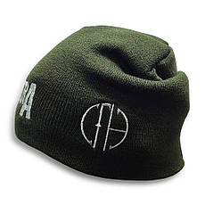 Шапка біні з вишивкою PANTERA CFH Оливковий, фото 3