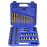 Набір екстракторів для викручування зламаних болтів і гайок 49шт MAR-POL M58663, фото 5