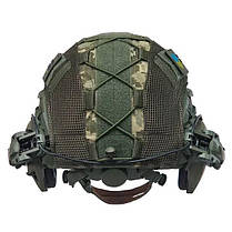 Комплект Шолом FAST Ops-Core + Навушники WALKERS RAZOR SLIM + Кріплення "ЧЕБУРАШКА" + Кавер У ПОДАРУНОК, фото 5