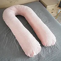 Подушка для вагітних U-подібна Плюш Персик