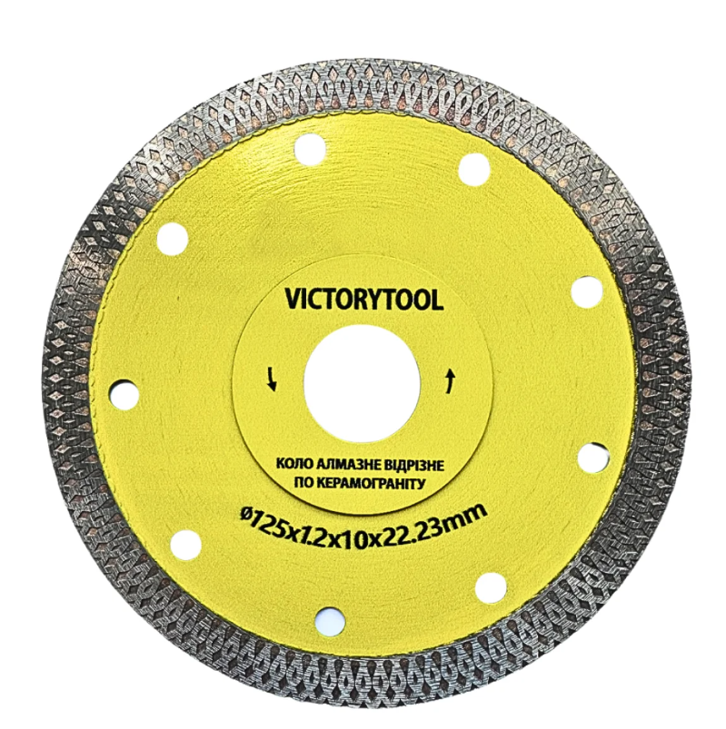 Алмазний диск "вишиванка" VICTORYTOOL 125 мм 125х1,2х22,23 (125100), фото 1