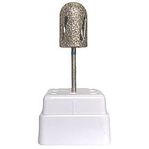 Алмазні насадки фрези для апаратного педикюру TWISTER Синя 180 грит 10мм, фото 3