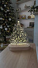 Нічник  світильник Merry Christmas ялинка, фото 5