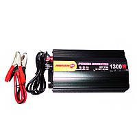 Автомобільний перетворювач напруги 12V в 220V PowerOne 1300W інвертор із зарядкою, фото 4