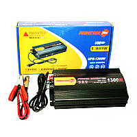 Автомобільний перетворювач напруги 12V в 220V PowerOne 1300W інвертор із зарядкою, фото 5