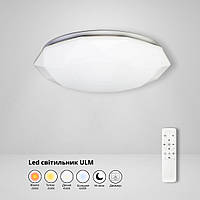 LED світильник накладний 50W з пультом дистанційного керування ULM-0379 350 мм, люстра пульт дистанційного керування