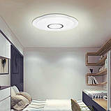 LED світильник накладний 50W з пультом ДУ ULM-3271 350 мм, люстра пульт дистанційного керування, фото 2