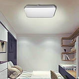 Світильник LED 50W квадратний накладний з пультом ДУ ULM-0942 300 мм, LED люстра квадратна, фото 2