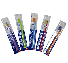 Зубна щітка CURAPROX 5460 Ultra Soft d 0.10 mm ультра м'яка Оригінал. Колір блакитний