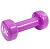 Гантелі вінілові PowerPlay 4125 Achilles 2*0,5 кг. Рожеві ( пара 2шт.), фото 3