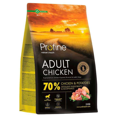 Сухий корм для дорослих собак всіх порід Profine (Профайн) Adult з куркою та картоплею 3 кг, фото 1
