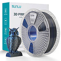 Пластик SUNLU Silk PLA+ Dual Color  Black Blue, RS v3, 1.75мм, 1кг, 205-230°C, Чорний Синій філамент для 3Д-друку