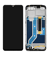 Дисплей (екран) для Oppo A12/A12s + тачскрин, чорний, p/n: 6A01B001AJ000, оригінал (64) з передньою панеллю