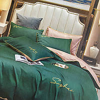 Сатиновий комплект сатинової постільної білизни два підодіяльника, висока якості