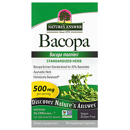 Bacopa 500 мг Nature's Answer 90 капсул