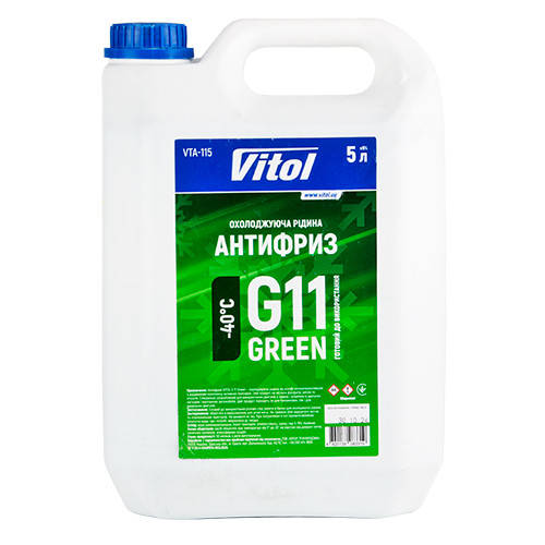 Антифриз VITOL G11 Green 5л охлаждающая жидкость для автомобилей защиты ...