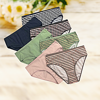 Набір трусів жіночих батальних Ніколетта 7 шт рубчик  Розміри 2XL 3XL 4XL 5XL