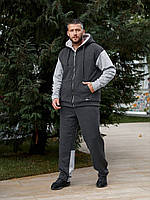 Костюм мужской тёплый на овчине зимний. Костюм мужской зимний на флисе 44 46 48 50 52