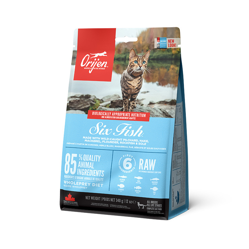 Сухий корм для котів ORIJEN 6 FISH CAT&KITTEN 1.8кг