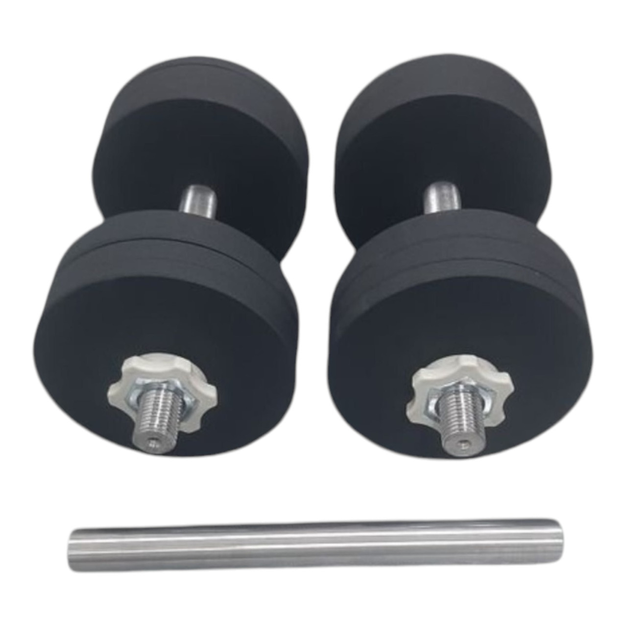 Гантелі розбірні + з'єднувач 2 шт по 20 кг з порошковим фарбуванням сталеві