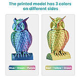 Пластик SUNLU Silk PLA+ Tri-Color Red Yellow Green, RS v3, 1.75мм, 1кг, 205-230°C, Червоний Жовтий Зелений філамент для 3Д-друку, фото 6