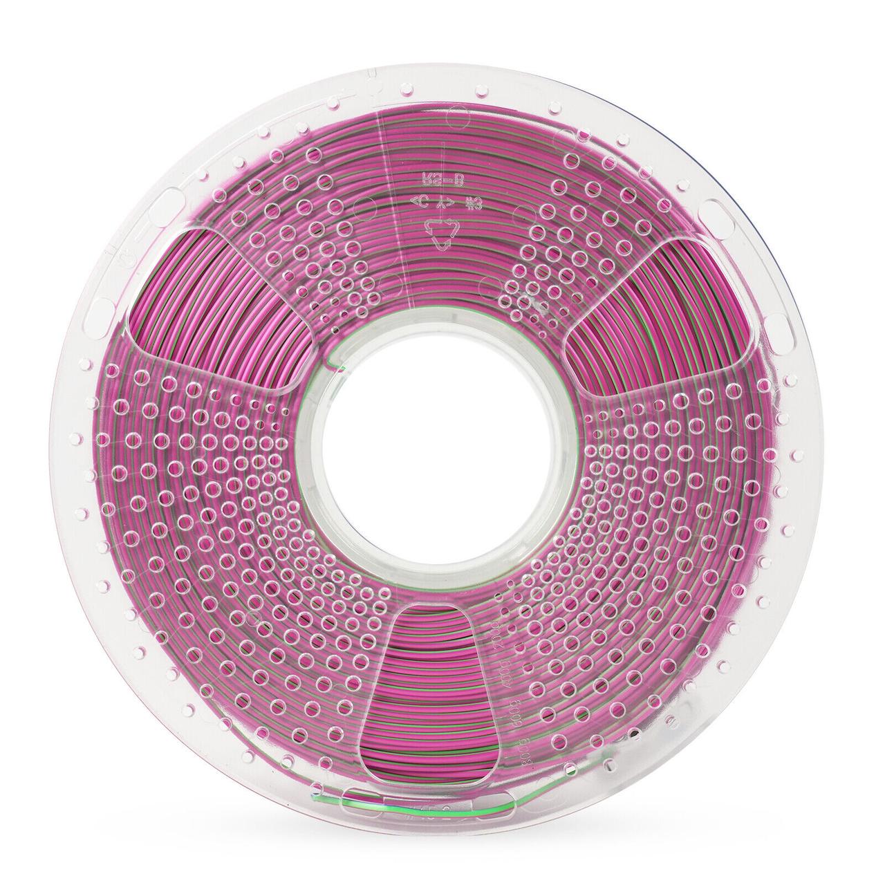 Пластик філамент SUNLU Silk PLA+ Tri-Color Blue Green Purple, Reusable Spool, 1kg