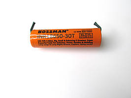 Акумулятор Bossman Profi 18650 3000mAh 3.7V з лепестками для пайки 30A/35A