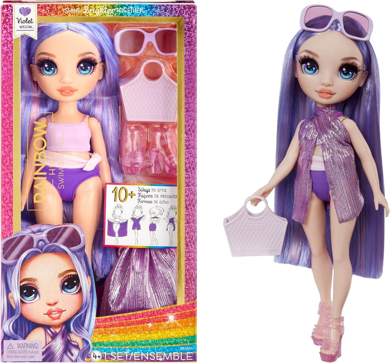Лялька Віолетта радуга Rainbow High Swim & Style Violet