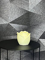 Кашпо із гіпсу ТРОЯНДА для контейнерних свічок.