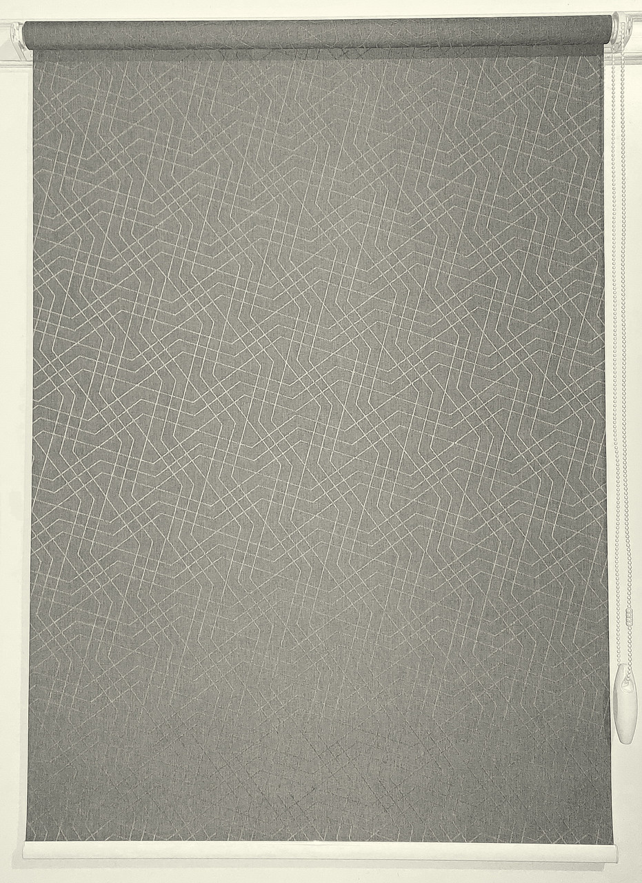 Рулонна штора Давос Сiрий 925*1800