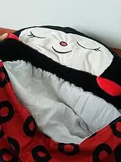 Дитячий спальний мішок плюшева іграшка подушка TOPA Божественне Корівка 120 см Червоний Baby sleeping bag Size S, фото 5