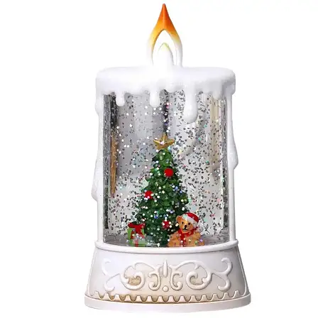 Новорічний музичний нічник-світильник XMAS wdl 23005c Музична свічка, фото 1
